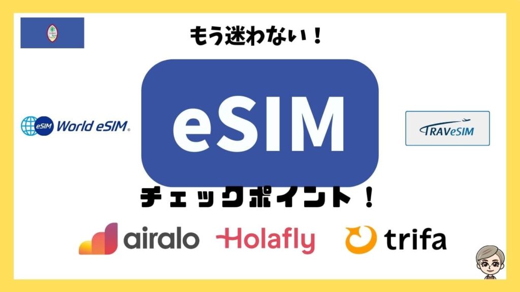 もう迷わない！eSIMチェックポイント！